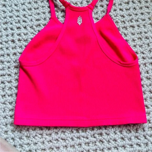 NWOT Free People Happiness RunsTank in Malibu (hot pink) Size XS/S (0-6) - Picture 5 of 5